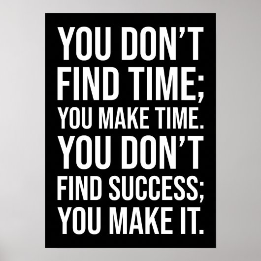 Erfolg - Motivierend Hustelschleifen Poster (Vorne)