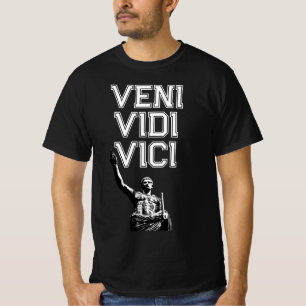 Erfolg Motivierend Veni Vidi Vici Quote Mens T-Shirt