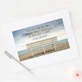 "Erfolg ohne Glück" Zitat zur Inspiration Rechteckiger Aufkleber