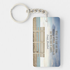 "Erfolg ohne Glück" Zitat zur Inspiration Schlüsselanhänger