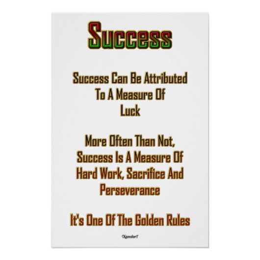 Erfolg Poster (Vorderseite)