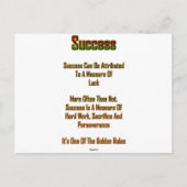 Erfolg Postkarte (Vorderseite)
