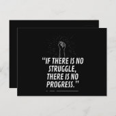 Erfolg Triumph Zitat Postkarte Black Lives Matter (Vorne/Hinten)