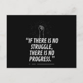 Erfolg Triumph Zitat Postkarte Black Lives Matter (Vorderseite)