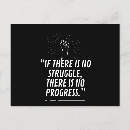 Erfolg Triumph Zitat Postkarte Black Lives Matter (Vorderseite)