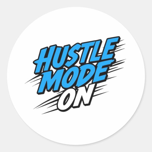 Erfolg und Ehrgeiz des Unternehmers Runder Aufkleber (Vorderseite)