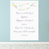 Erfolg und Glück inspirierende, maßgeschneiderte Z Leinwanddruck (Insitu (Holzboden))