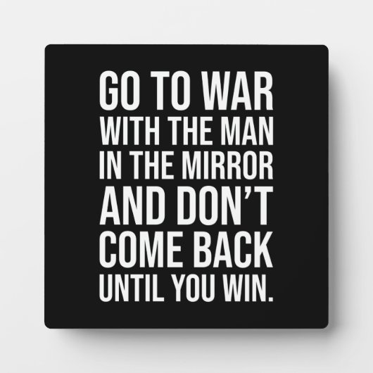 Erfolg und Gym Motivierend Plaque Fotoplatte (Vorderseite)