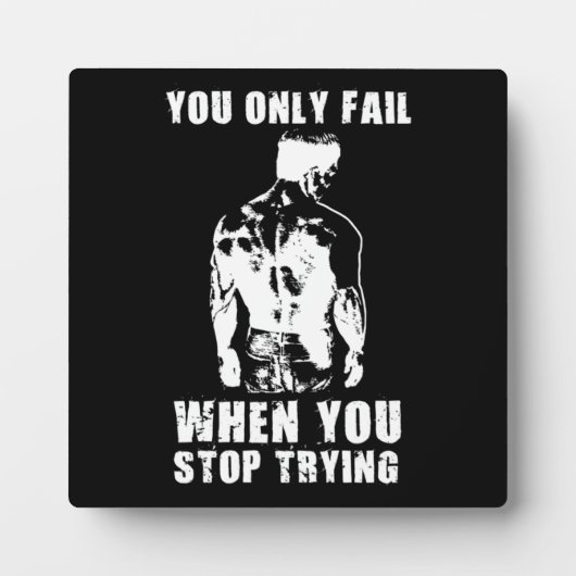 Erfolg und Gym Motivierend Plaque Fotoplatte (Vorderseite)