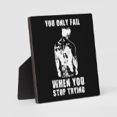 Erfolg und Gym Motivierend Plaque Fotoplatte (Vorderseite)