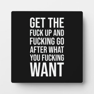 Erfolg und Gym Motivierend Plaque Fotoplatte