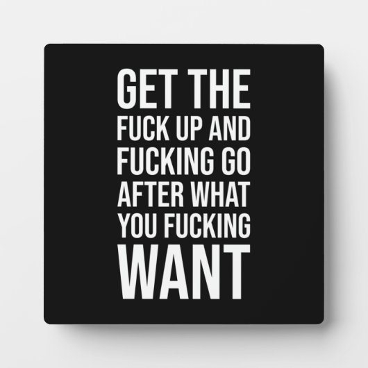 Erfolg und Gym Motivierend Plaque Fotoplatte (Vorderseite)