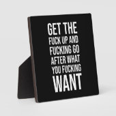 Erfolg und Gym Motivierend Plaque Fotoplatte (Vorderseite)