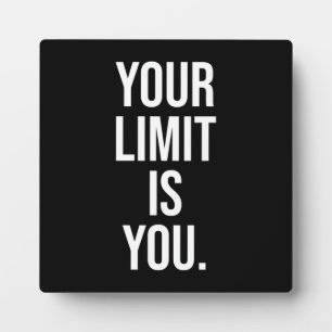 Erfolg und Gym Motivierend Plaque Fotoplatte