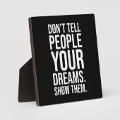 Erfolg und Gym Motivierend Plaque Fotoplatte (Vorderseite)