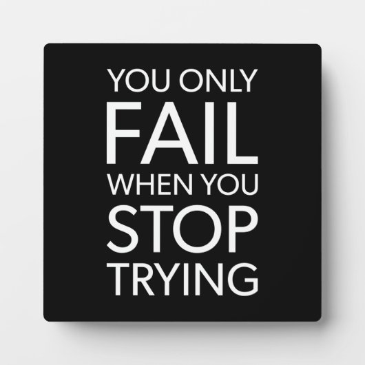 Erfolg und Gym Motivierend Plaque Fotoplatte (Vorderseite)