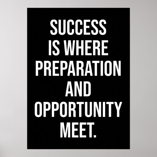 Erfolg und Gym Motivierend Poster (Vorne)