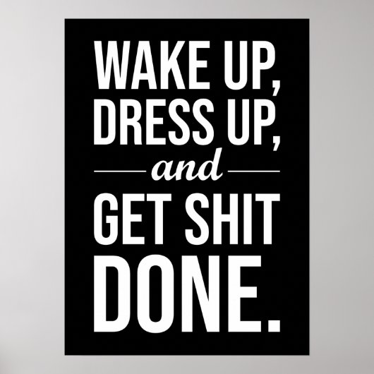 Erfolg und Gym Motivierend Poster (Vorne)