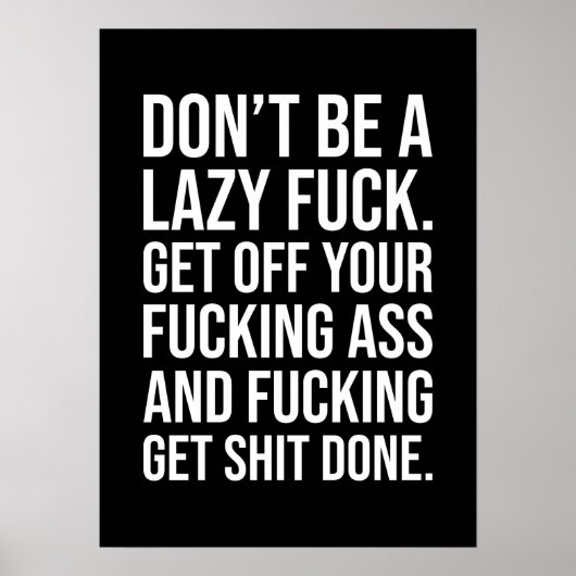 Erfolg und Gym Motivierend Poster (Vorne)