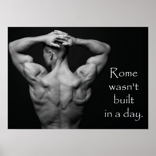 Erfolg und Gym Motivierend Poster (Vorne)