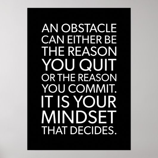 Erfolg und Gym Motivierend Poster (Vorne)