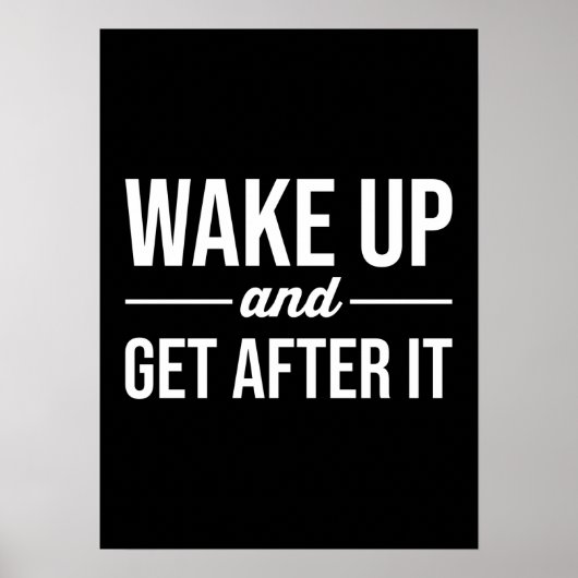 Erfolg und Gym Motivierend Poster (Vorne)