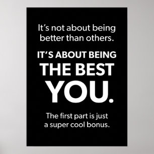 Erfolg und Gym Motivierend Poster