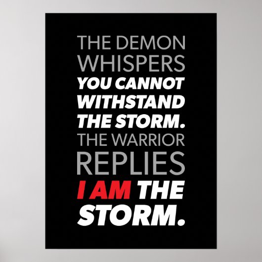 Erfolg und Gym Motivierend Poster (Vorne)