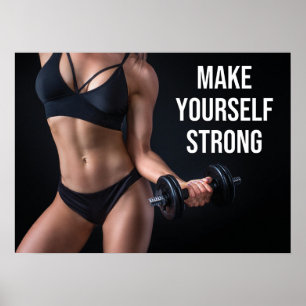 Erfolg und Gym Motivierend Poster