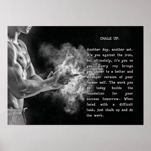 Erfolg und Gym Motivierend Poster (Vorne)