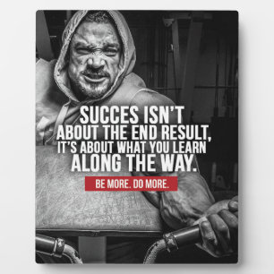 Erfolg und Lernen - Workout Inspiration Fotoplatte