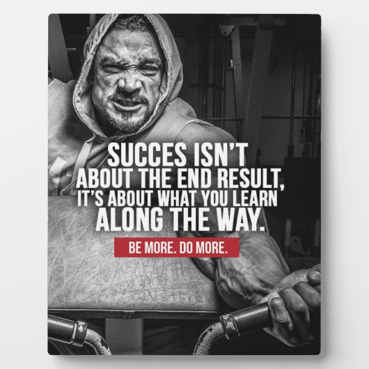 Erfolg und Lernen - Workout Inspiration Fotoplatte (Vorderseite)