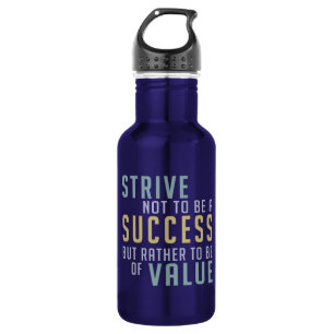 Erfolg und Wert Motivierend Trinkflasche