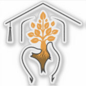 Erfolg verkörpert ein kraftvoller Slogan Aufkleber (Vorderseite)