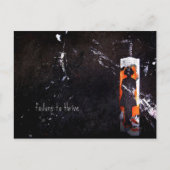 Erfolg versagt. postkarte (Vorderseite)