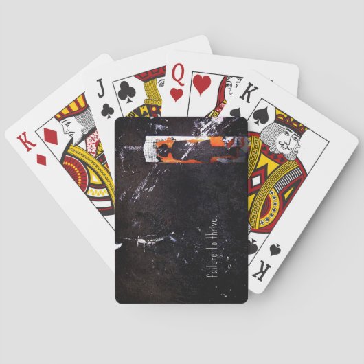 Erfolg versagt. spielkarten (Rückseite)