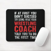 Erfolg Versuch, das zu tun, was dein Wrestling-Tra Mousepad (Mit Mouse)