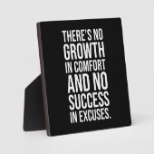 Erfolg vs. Komfort - Motivierend Hektik Fotoplatte (Vorderseite)