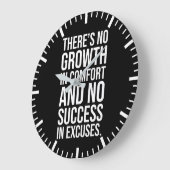 Erfolg vs. Komfort - Motivierend Hektik Große Wanduhr (Winkel)