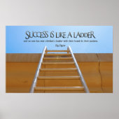 Erfolg wie Ladder Inspiration Poster Print (Vorne)