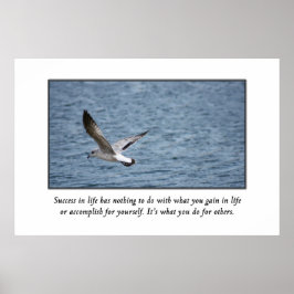 Erfolg wird daran gemessen, was Sie für andere tun Poster