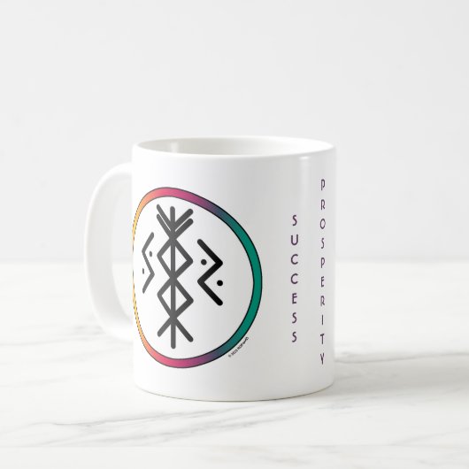 Erfolg & Wohlstand Bindung Kaffee Tasse (Vorderseite Links)