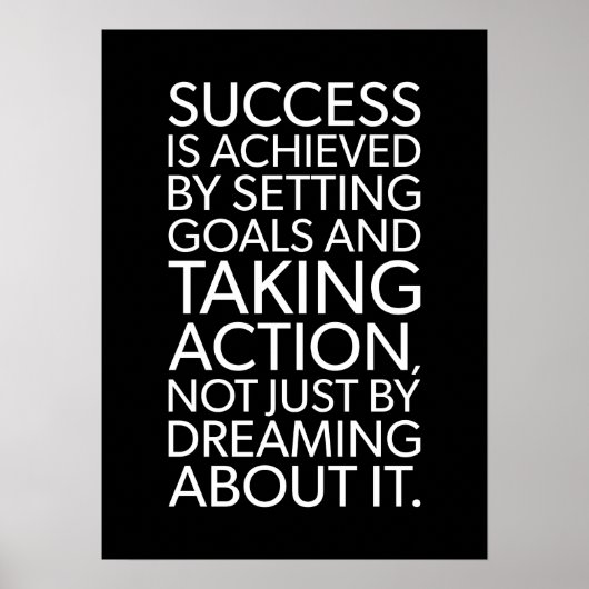 Erfolge durch Maßnahmen - Motivierend Poster (Vorne)