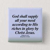 Erfolgphilippians-4:19 Abbrev Button (Vorderseite)