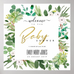 ERFOLGREICH BEGRÜSST DIE BABY-SHOWER-WASSERSPIELE POSTER