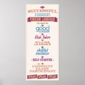 Erfolgreich beim Erlernen einer Fremdsprache zu se Poster (Vorne)