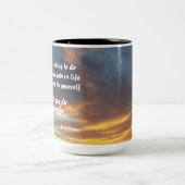 ERFOLGREICH-DANNY THOMAS ZWEIFARBIGE TASSE (Mittel)