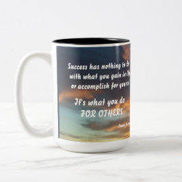 ERFOLGREICH-DANNY THOMAS ZWEIFARBIGE TASSE