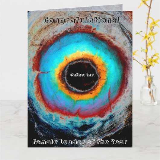 Erfolgreiche Anerkennung Karte (Gelbe Blume)