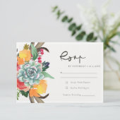 ERFOLGREICHE ANTLER BOHEMISCHE ALLENUAWG RSVP KARTE (Stehend Vorderseite)